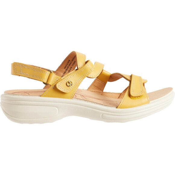 NEW REVERE Emerald Sandals - Leather, Wide For Women in mustard 253 - Picture 4 of 6